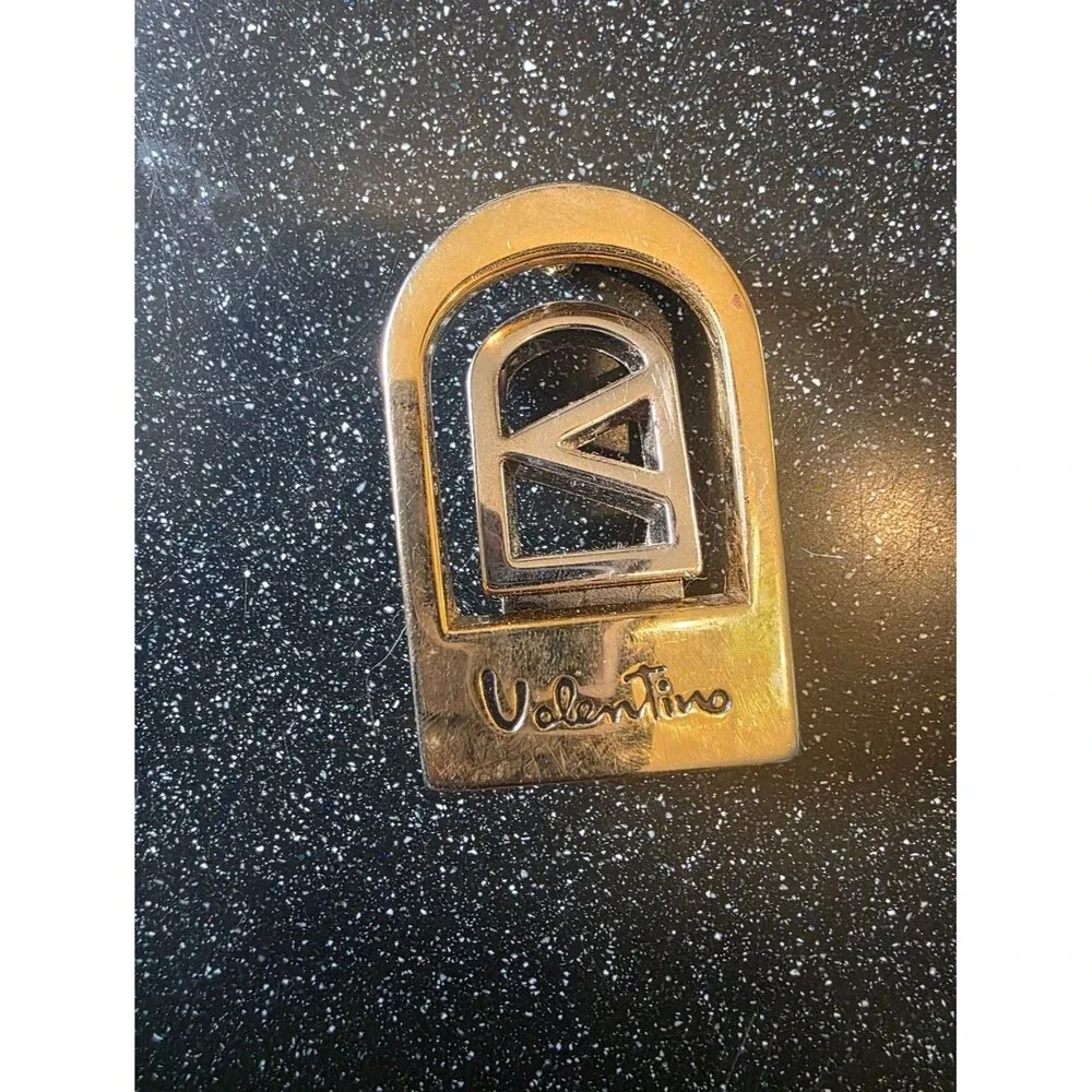 Vintage Valentino Gold & Silver Tone Belt Buckle Small